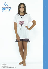 GIRL'S PAJAMA M/M L45035 Tellini S.r.l. Wholesale Clothing